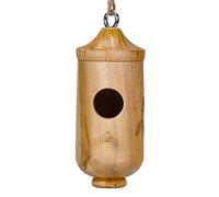 Natural Wood Bird Cages Parrots House Sleep Houses Cage With Hangings Lanyard For Garden Ornament Pet Finch Sparrows Birdhouses For Outdoors Birdhouse Craft Finished Birdhouses