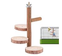 Natural Wood Bird Perch Stand, Perch Platform, Birdcage Branch, Natural Wood Cage Accessories - Parakeet Support Branch Safe for Lovebirds Pi