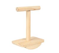 Natural Wood Bird Swing Perches Training Stand AntiSlip Bird Supplies For Parakeets And Conures