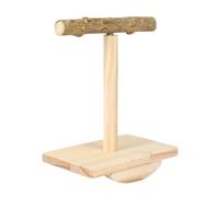 Natural Wood Bird Swing Perches Training Stand AntiSlip Bird Supplies For Parakeets And Conures Parakeets Training Perches