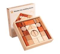 Natural Wood Blocks, Developmental Benefits, 17x17x3.3cm, Preschool Building Toy, T-oddler Learning Puzzle, Water-Based Dyes, For Girls, Boys, Teachers, And Early Childhood Specialists