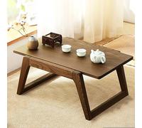Natural Wood Coffee Table, Rectangular Meditation Table, Rustic Low Chabudai for Floor Seating, Heavy-Duty Center Table for Living Room