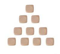 Natural Wood Dice Set 10pcs Square Blocks for Painting