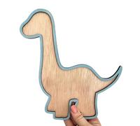 Natural Wood Dinosaur Hanging Decoration for Kids' Play Area Enhances Imagination and Creativity Nature Themed Kids Decoration