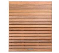 Natural Wood Duckboard - Anti-Slip Bathmat, Strong & Sturdy Wooden Floor Mat for Bathroom and Shower, Slatted Shower Tray Mat with Handle(50x60cm/20x24in)