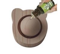 Natural Wood Essential Oil Diffuser,Silent Fragrance Oil Machine with Ball Design | Perfume Diffuser No Electricity Needed,For Home, Bedroom, Bathroom, Office, Bure