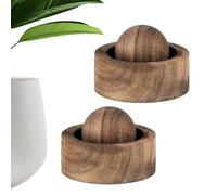Natural Wood Essentialoil Diffuser Ball, 2 Pack Wooden Diffuser, Car And Home Air Purifiers, Sustainable Fragrance Home Decor For Office Study Hotel Car Nursery Bedroom Bathroom Travelers Dormitory