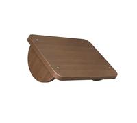 Natural Wood Footrest Stool with Curved Base for Gentle Rocking to Enhancing Blood Circulations While Sitting Wooden Foot Stool