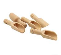 Natural Wood for mini Spoon for Coffee Condiment Kitchen Natural(5PCS - 2.4x7.8cm)