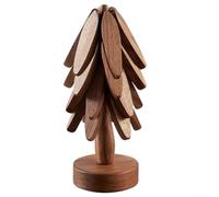 Natural Wood Hot Dish Mat Self Unfolding Design(B)