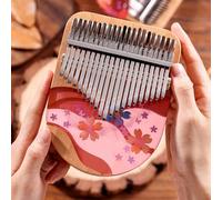 Natural Wood Kalimba Offering Exceptional Sound Through Innovative Craftsmanship Techniques (21 Key)