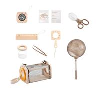 Natural Wood Observation Box with Catching Tool Nature Exploration for Child Explorers Outdoor Discovery Activity Wooden Catcher Set