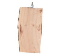 Natural Wood Parrot Perch Stand, Applewood Bird Standing Platform 5-6 Inch - Non - Material, Durable Design, Ideal for Small Pets and Birds (6-7/15)