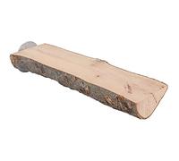 Natural Wood Parrot Perch Stick, Standing Platform Applewood for Birds, Small Pet Playground - Non Safe Material, Durable Chew Toy, Easy Cage Installation (6-7/18)