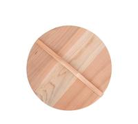Natural Wood Pot Lid - Round Cooking Pan Lid with Handle, 30cm