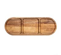 Natural Wood Rectangular Tray Featuring Elegant Japanese Style For Serving Drinks Fruits Snacks And Desserts At Home Or Café For Surface Easy Clean(TP09)
