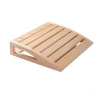 Natural Wood Sauna Headrest Ergonomic Curved Design for Neck Support Finnish Steam Room Accessory Spa Bench Pillow(A)