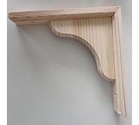 Natural Wood Shelf Bracket,2 Pack Decorative Wall Mounted Floating Shelves Supports,Corner Brace Joint,Wood Board Shelf Brackets-15x15cm