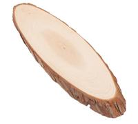 Natural Wood Slices Oval Unfinished Wooden Plate for Craft Wedding | Rustic Beige Wood Texture, Smooth Blank Surface, Nameplates and Door Signs, Wall Hangings or Table Settings