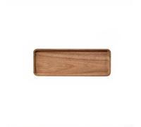 Natural Wood Snack Tray 19cm for Bed and Sofa(Large) | Compact 19cm size fits sofas, lightweight natural wood, perfect for snacks and drinks, rustic style
