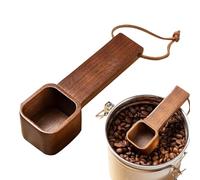Natural Wood Spoon - Measuring Teaspoon Kitchen Utensil, Caddy Ingredient Mixing Tool, Powder Grains Spices Server, Salt Sugar Flour Accessory | Cooking Beverage Stirring Tool for Home Use