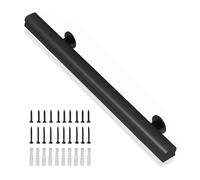 Natural Wood Stair Railing Black & White Nonslip Handrail for Indoor & Outdoor Steps Veranda & Deck Grab Bar WallMounted Stair Guard (30cm)