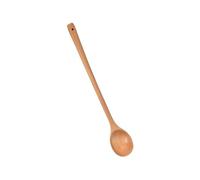 Natural Wood Stirring Spoon Deep Pot with Long Handle Hot Soup Coffee and Seasoning Kitchen Essential Tools Natural Wood Mixing Spoon