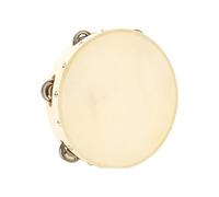 Natural Wood Tambourines With Metal Bells Educational Percussion Instrument For Kids Adults Musical Practice Professional Drumhead Tambourine