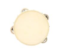 Natural Wood Tambourines With Metal Bells Educational Percussion Instrument For Kids Adults Musical Practice