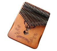 Natural Wood Thumb Piano, 21 Keys for Smooth Playability and Warm Acoustic Tone, Perfect for Travel and Home Use, Travel Friendly Thumb Piano