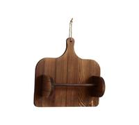 Natural Wood Toilet Roll Rack