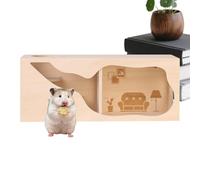 Natural wood : two-story sleeping house with observation deck, pine wood accessories, possibility to climb depending on the species and place of rest Toys