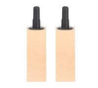 Natural Wooden Air Stone Diffuser Set for Aquarium, Fine Bubbles for Oxygen, 2Pcs Fish Tank Air Stone, Marine and Water (S)