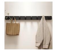 Natural Wooden Coat Rack with 4/6/8 Clips Wall Hooks for Coats Towels Hats Robes - Durable and Stylish Wooden Hanger for Home Organization