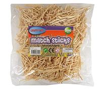 Natural Wooden Craft, Model Making Matchsticks, Pack of 2000, Size 40mm