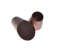 Natural Wooden Curtain Pole Finials - Slanted Design - 20mm Hole - Rustic Style (Alder)