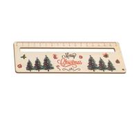 Natural Wooden Reading Helper Tool for Students Combining Ruler Function Focusing Enhancement Design Children Bookmarks Friendly Children's Ruler