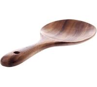 Natural Wooden Rice Paddle Serving Spoon, Wooden Rice Non-Stick Paddle Rice Scooper Rice Spoon Rice Spatula for Rice Potato Salads,7 inch Serving Utensils for Kitchen and Dining