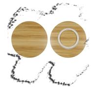 Natural Wooden Round Tabletop Rotating Serving Tray, 40" Turntable for Parties, Dining & Entertaining, Perfect for Cheese, Snacks & Appetizers