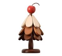 Natural Wooden Trivets For Hot Dishes, Little Star, Little Cherry Tree Art For Wood Coasters, Tree Shape Foldable Heat Resistant Pads Non-Slip Pot Holder Coasters Placemat For Insulation And Hot Pots