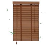 Natural Wooden Venetian Blinds,40cm 55cm 60cm 75cm 90cm 105cm 120cm 135cm 140cm,Solid Wood Blinds,Horizontal Shutters,Blackout Wooden Window Shades,With Tapes,WxH-135x165cm/53x65in