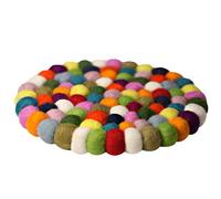 Natural Wool Felt Circular Mat Perfect for Tea Cups Bowls and Meditations Accessories Home Decoration Sustainable Kitchen Mat