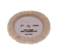 Natural Wool Polishing Pads For Buffing Cutting And Polishing, Washable And, Compatible With Most Polishing Machines For Effective Performance(7in)