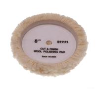 Natural Wool Polishing Pads For Buffing Cutting And Polishing, Washable And, Compatible With Most Polishing Machines For Effective Performance(8in)