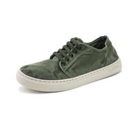 Natural World 6602E Old Narciso Men's Canvas Casual Sneakers, khaki, 11.5