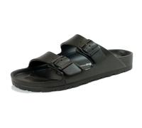 Natural World 7051 Two-band Sandals for Men and Women, black, 4 UK