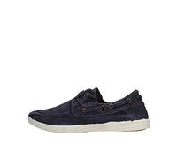Natural World Slipper Navy Blue Fabric 303E 44 Blue