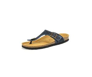 Natural World Unisex 7001e-601-47 Flat Sandal, Black, 12 UK