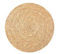 Natural Woven Cat Mat Round - Boho Style Rattan Kitten Pad Durable Anti-Scratch Pet Bed Cooling Mat for Sleeping Chewing Playing Indoor Outdoor Floor Sofa Crate Use (80cm/32in)