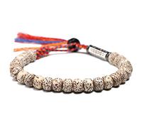 Natural Xingyue Bodhi Seed 6 * 8MM Bead Men Tibetan Buddhism Wrist Mala Six Ture Words Ethnic Women